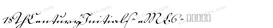 18ThCenturyInitials-eMB6字体转换