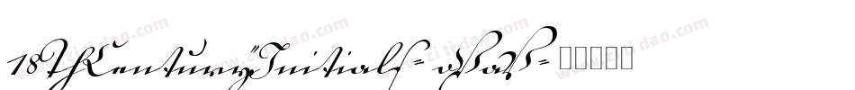 18ThCenturyInitials-oXaV字体转换