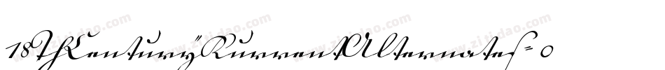 18ThCenturyKurrentAlternates-0dA4字体转换