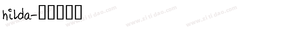 hilda字体转换