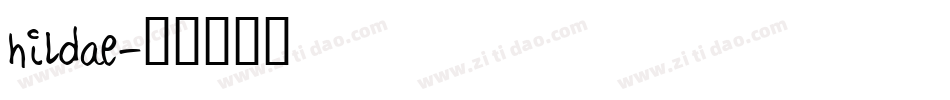 hildae字体转换