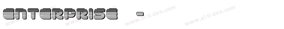 enterprise字体字体转换