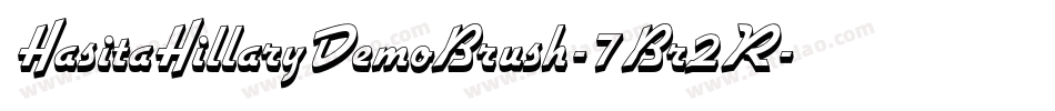 HasitaHillaryDemoBrush-7Br2R字体转换