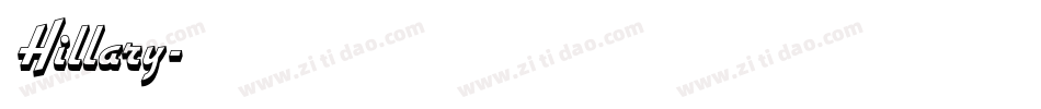 Hillary字体转换