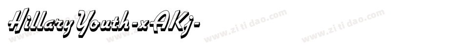 HillaryYouth-xAKj字体转换