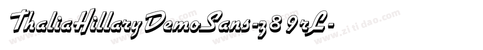 ThaliaHillaryDemoSans-z89rL字体转换