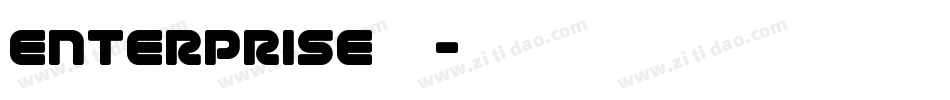 enterprise字体字体转换