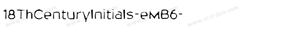 18ThCenturyInitials-eMB6字体转换