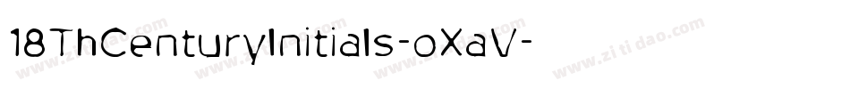 18ThCenturyInitials-oXaV字体转换