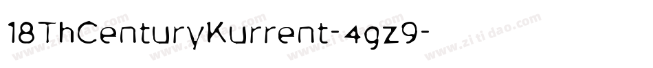 18ThCenturyKurrent-4gz9字体转换