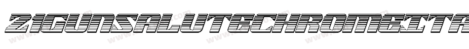 21GunSaluteChromeItalic-za13字体转换