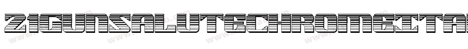 21GunSaluteChromeItalic-za13字体转换