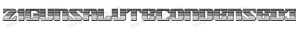 21GunSaluteCondensedItalic-6VGY字体转换