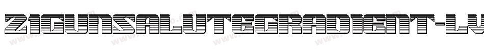 21GunSaluteGradient-lved字体转换