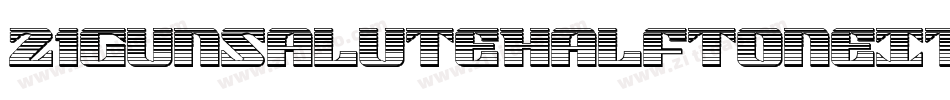 21GunSaluteHalftoneItalic-RWLA字体转换