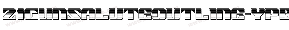21GunSaluteOutline-YpBO字体转换