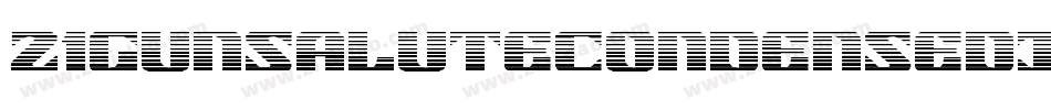 21GunSaluteCondensedItalic-6VGY字体转换