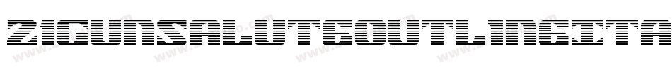 21GunSaluteOutlineItalic-rLey字体转换
