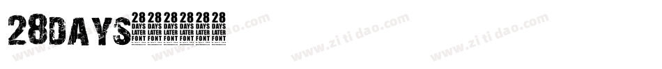 28days字体转换