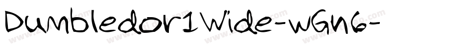 Dumbledor1Wide-wGn6字体转换