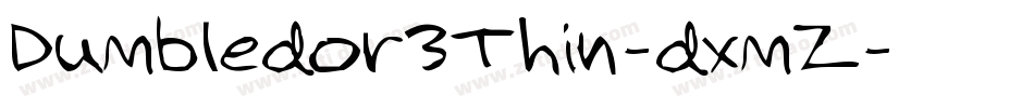 Dumbledor3Thin-dxmZ字体转换