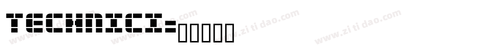 TECHNICI字体转换
