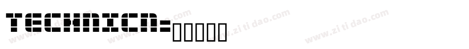 TECHNICN字体转换