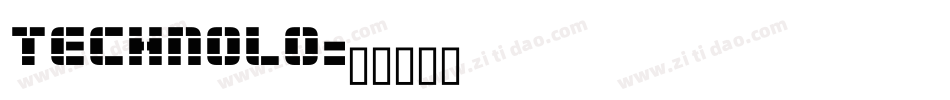 TECHNOLO字体转换