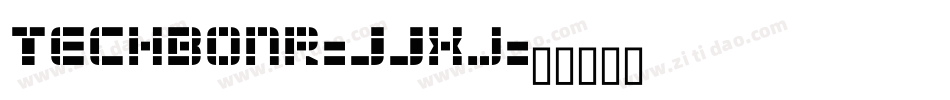 Techbonr-JJxj字体转换
