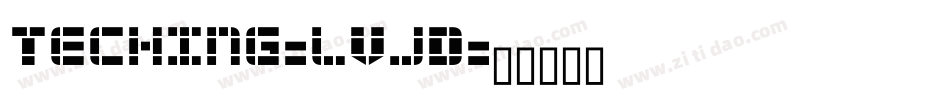 Teching-lVjD字体转换