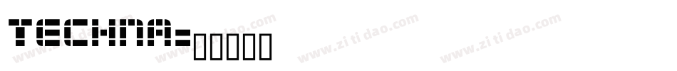 Techna字体转换