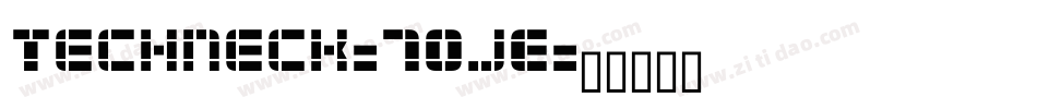 Techneck-7OjE字体转换