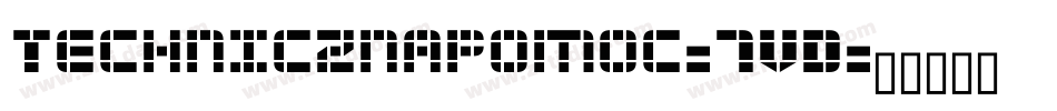 Technicznapomoc-7VD字体转换