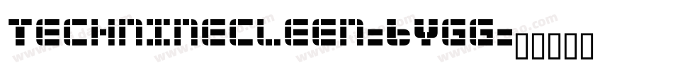 Techninecleen-6Ygg字体转换