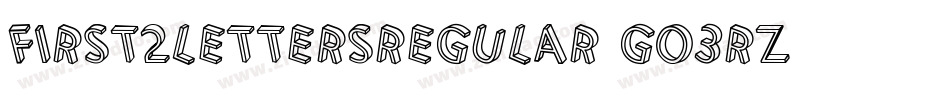 First2LettersRegular-GO3rZ字体转换