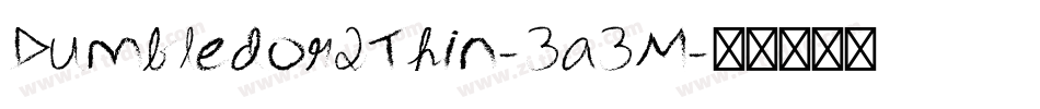 Dumbledor2Thin-3a3M字体转换