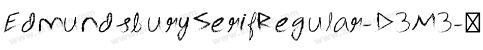 EdmundsburySerifRegular-D3M3字体转换