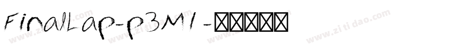 FinalLap-p3M1字体转换