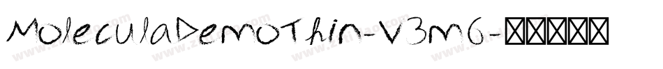 MoleculaDemoThin-V3m6字体转换