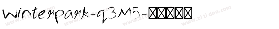 Winterpark-q3M5字体转换