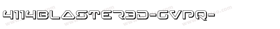 4114Blaster3D-gVpq字体转换