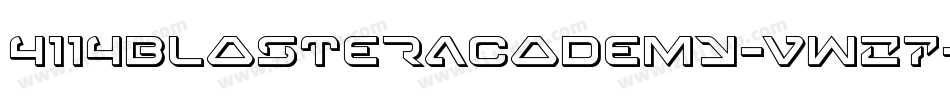 4114BlasterAcademy-vwZ7字体转换