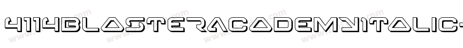 4114BlasterAcademyItalic-l1PX字体转换