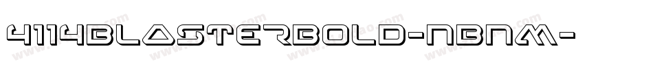 4114BlasterBold-nBnM字体转换