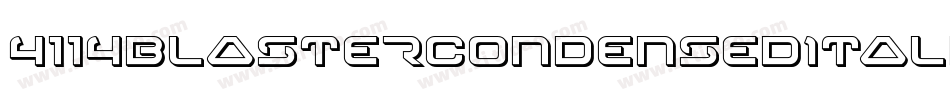4114BlasterCondensedItalic-Y4Aj字体转换