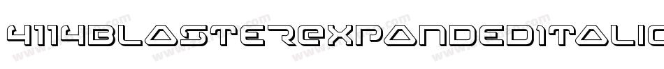4114BlasterExpandedItalic-MKOe字体转换