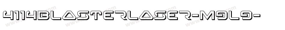 4114BlasterLaser-m9l9字体转换
