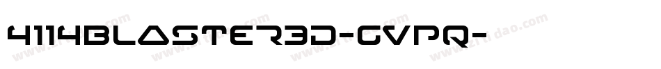 4114Blaster3D-gVpq字体转换
