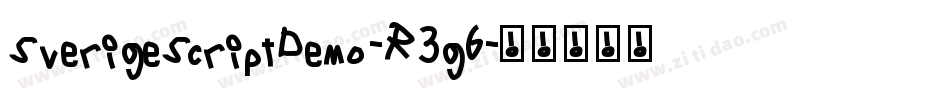 SverigeScriptDemo-R3g6字体转换