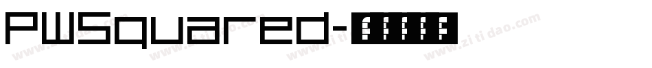 PWSquared字体转换